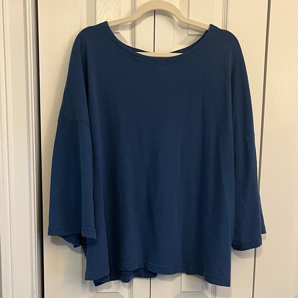 Free People Blue Top